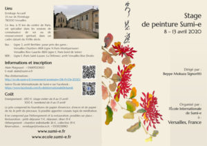 Brochure Sumi-e Versailles avril 2020
