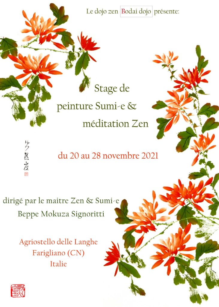 Stage de sumi-e et zazen Novembre 2021
